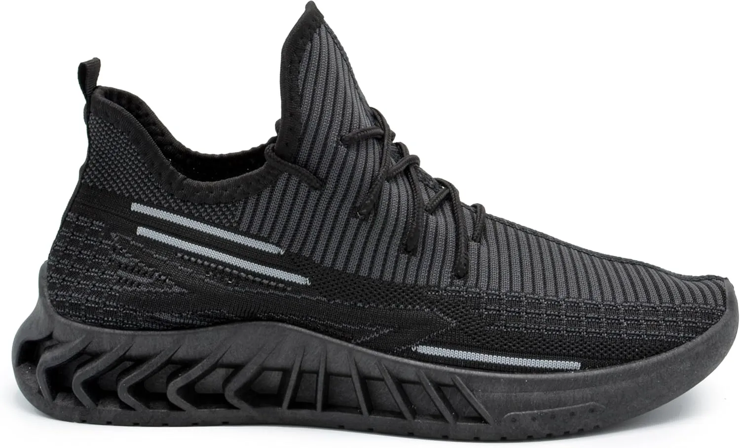 AKADEMIKS Men's Fit Knit Jogger Sneakers, Breathable Running Shoes for Athletic and Casual Wear