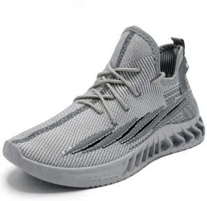 AKADEMIKS Men's Fit Knit Jogger Sneakers, Breathable Running Shoes for Athletic and Casual Wear
