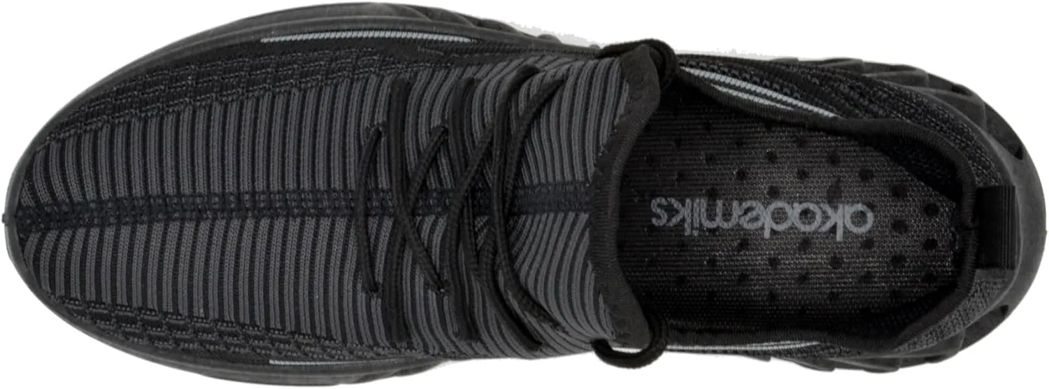 AKADEMIKS Men's Fit Knit Jogger Sneakers, Breathable Running Shoes for Athletic and Casual Wear