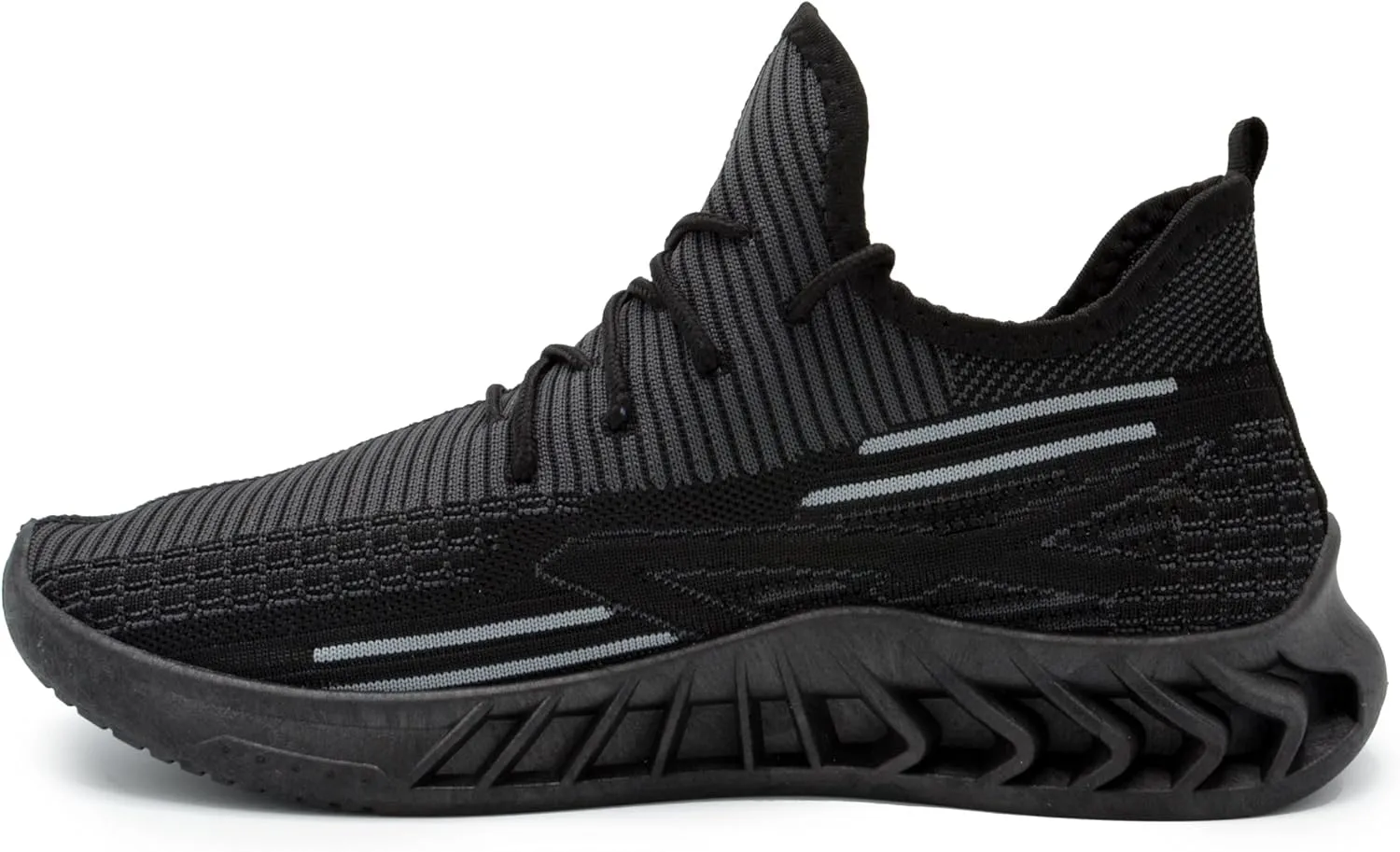 AKADEMIKS Men's Fit Knit Jogger Sneakers, Breathable Running Shoes for Athletic and Casual Wear