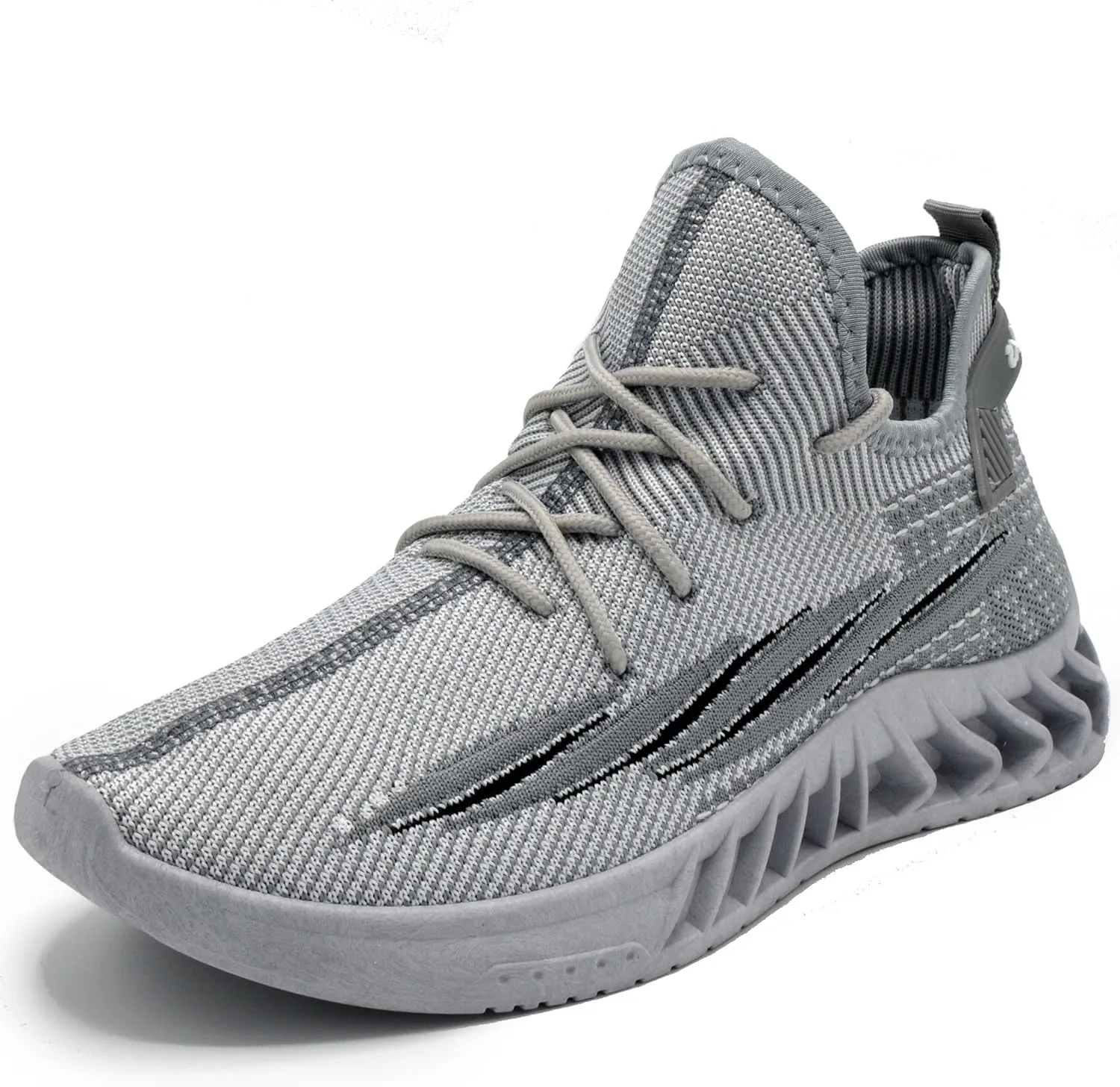 AKADEMIKS Men's Fit Knit Jogger Sneakers, Breathable Running Shoes for Athletic and Casual Wear