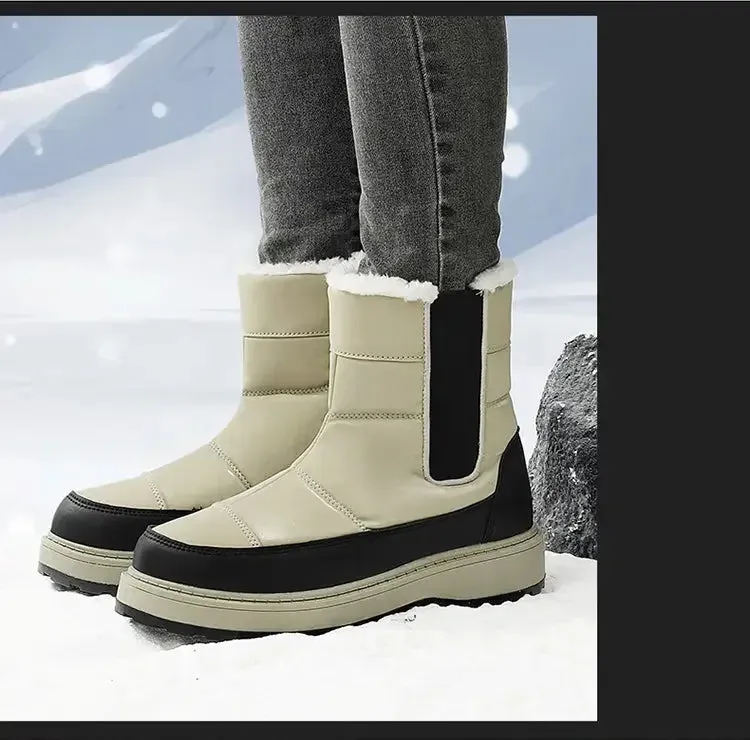 Anti-slip Wear-resistant Super Warm Waterproof Boots for Men and Women.