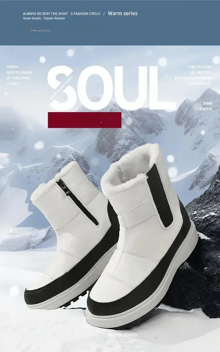 Anti-slip Wear-resistant Super Warm Waterproof Boots for Men and Women.