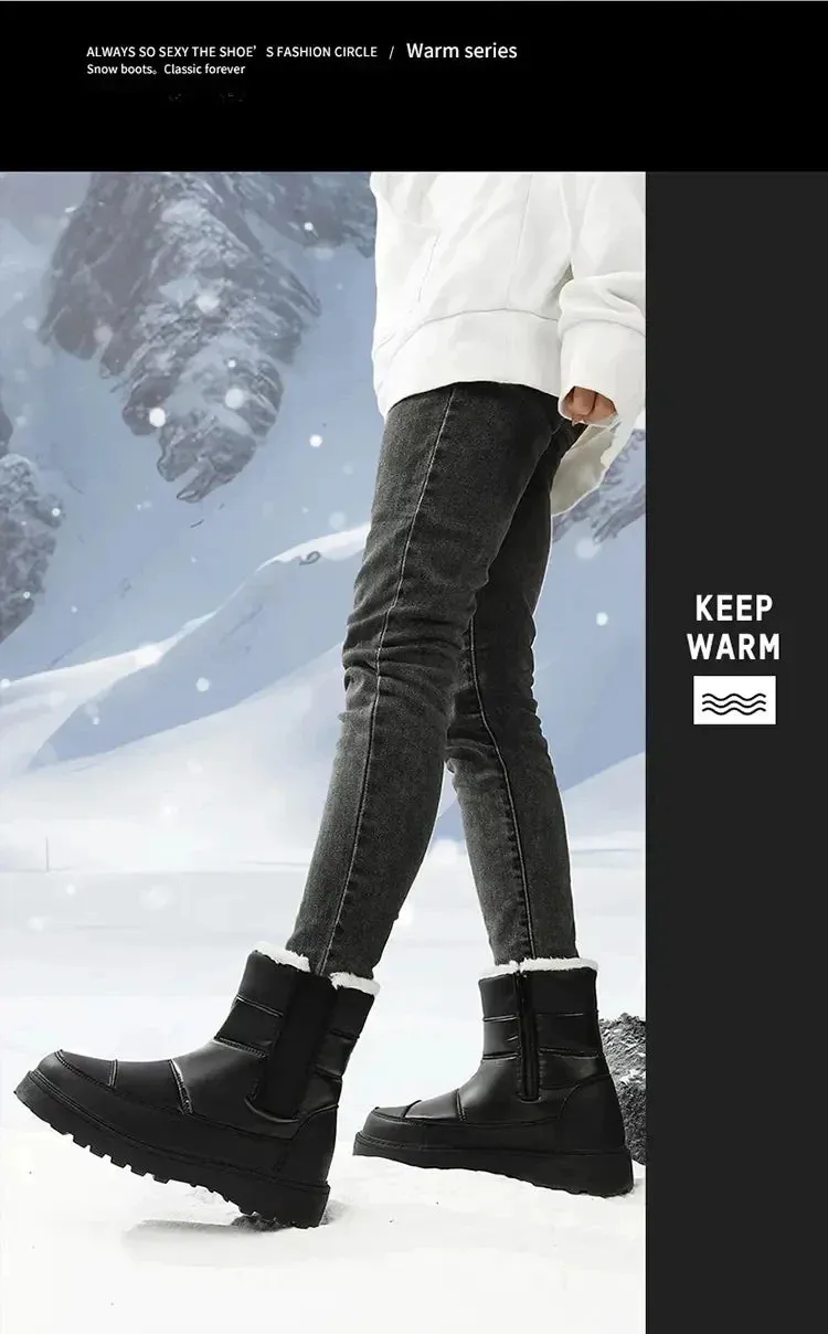 Anti-slip Wear-resistant Super Warm Waterproof Boots for Men and Women.