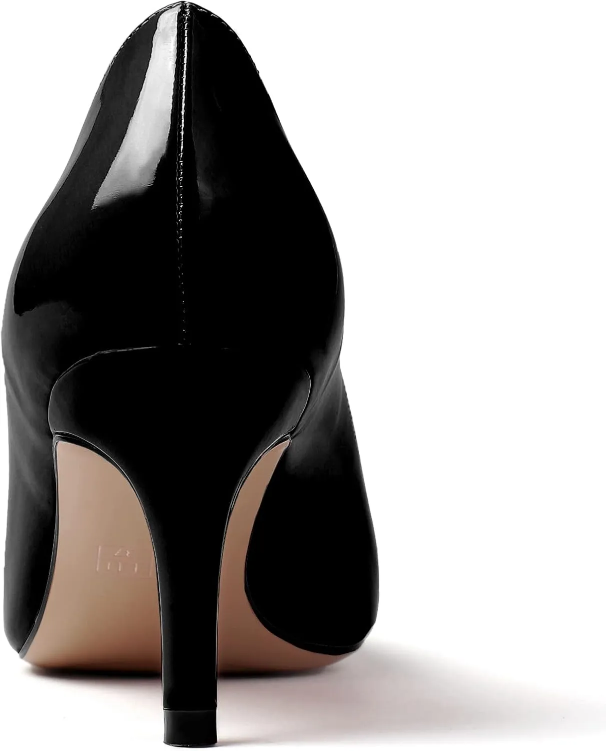 AUMOTED Women Kitten Heels Pumps Stiletto Slip On Pointed Toe 2.5 Inch Classic Court Shoes