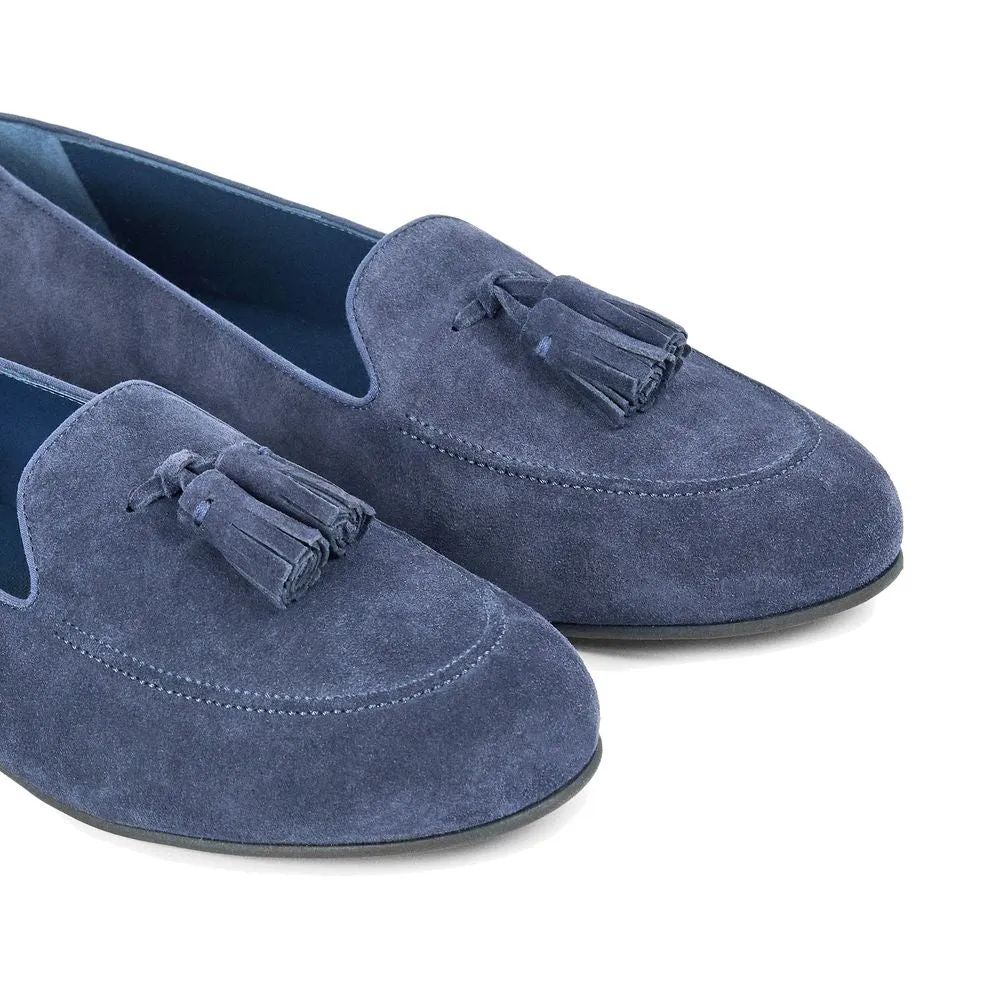 Blue Calfskin Loafer