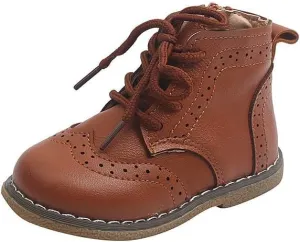 Boy's Ankle Leather Boots Oxford Shoes Toddler Little Boys School