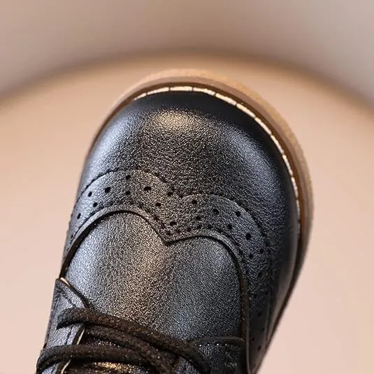 Boy's Ankle Leather Boots Oxford Shoes Toddler Little Boys School