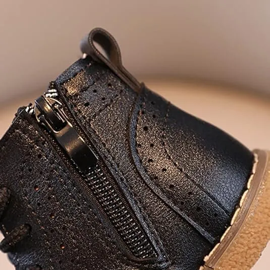 Boy's Ankle Leather Boots Oxford Shoes Toddler Little Boys School