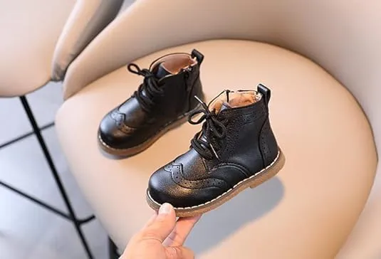 Boy's Ankle Leather Boots Oxford Shoes Toddler Little Boys School