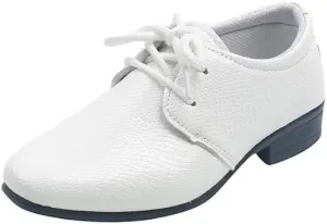Boy's Oxford Dress Shoes Elegant Leather Shoes Black White