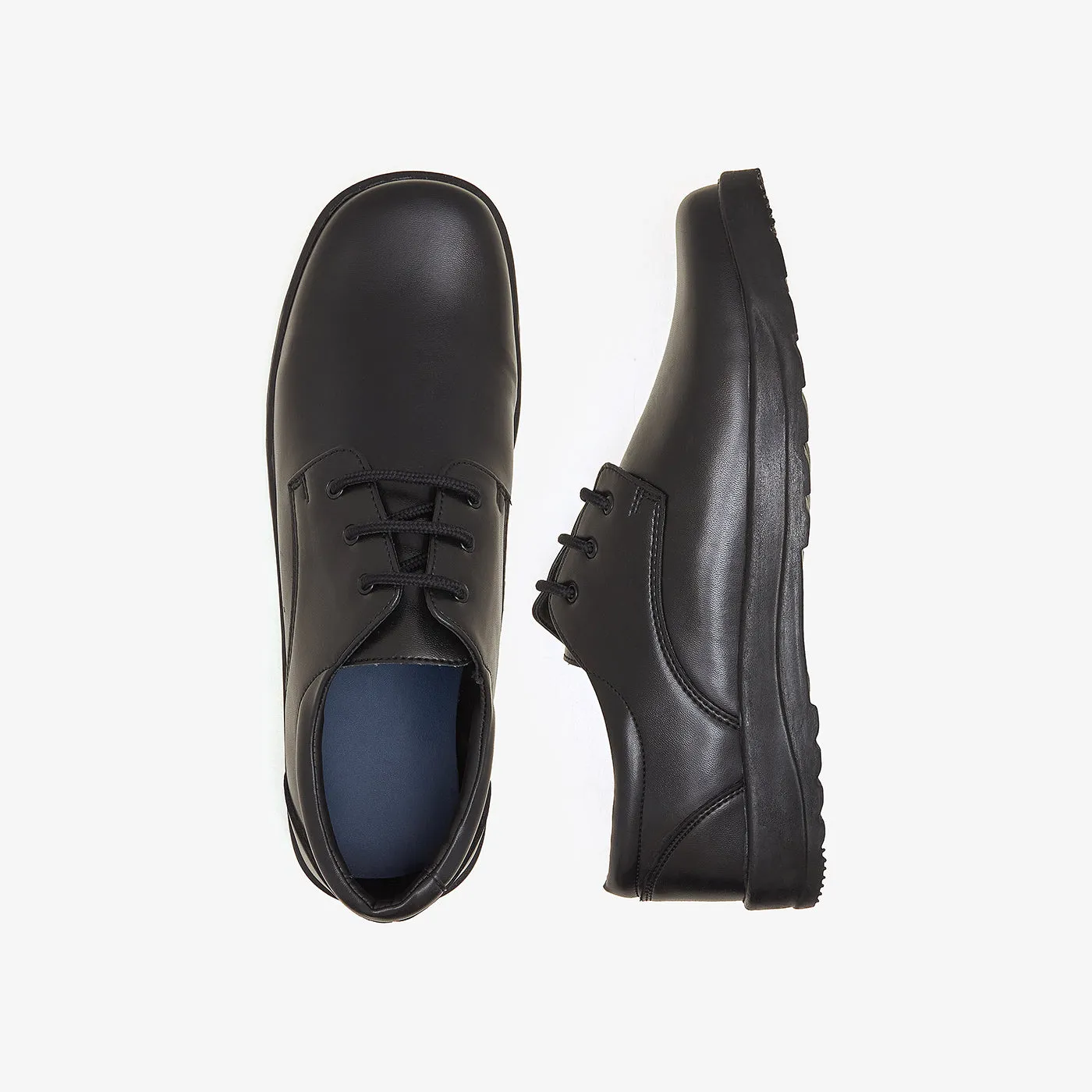 Boys Round-Toed School Shoes
