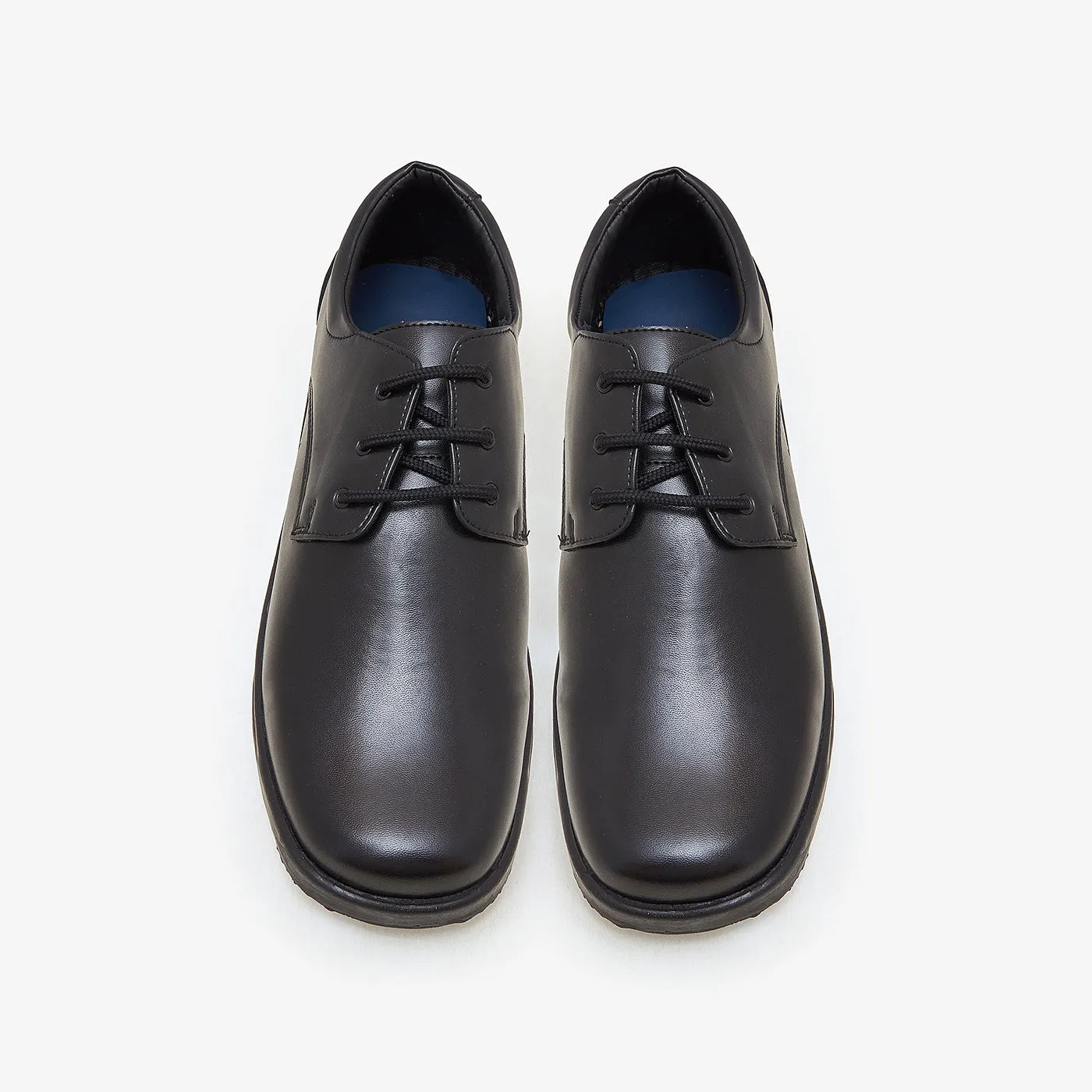Boys Round-Toed School Shoes