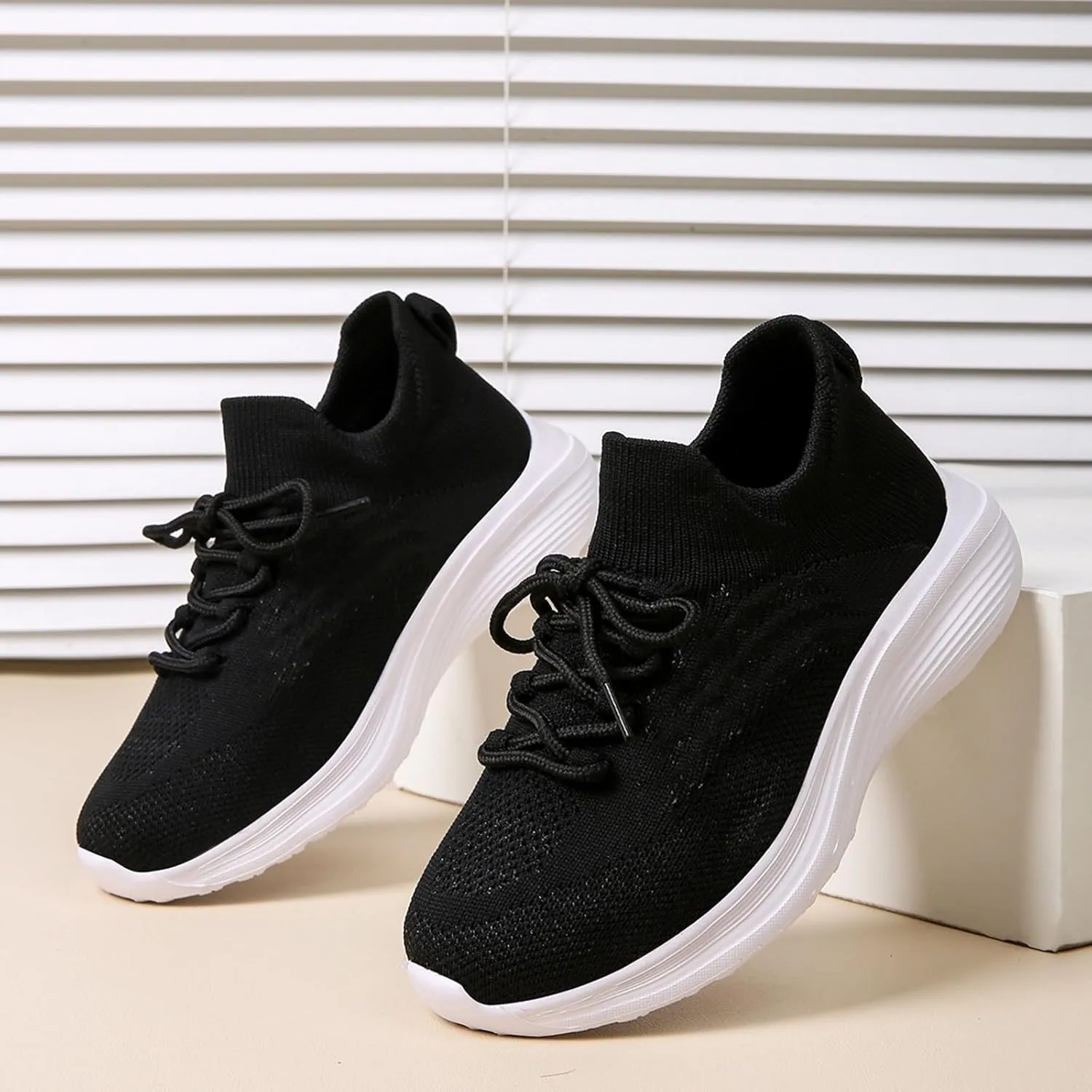 Boys Sneakers High Top Athletic Shoes Breathable Knit Casual Footwear Soft Sole for Outdoor Activities Comfortable Stretch Socks Sneakers for Kids
