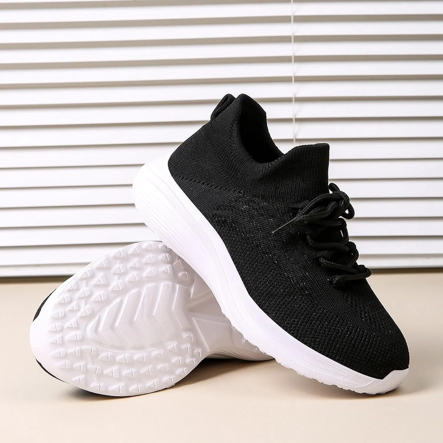 Boys Sneakers High Top Athletic Shoes Breathable Knit Casual Footwear Soft Sole for Outdoor Activities Comfortable Stretch Socks Sneakers for Kids