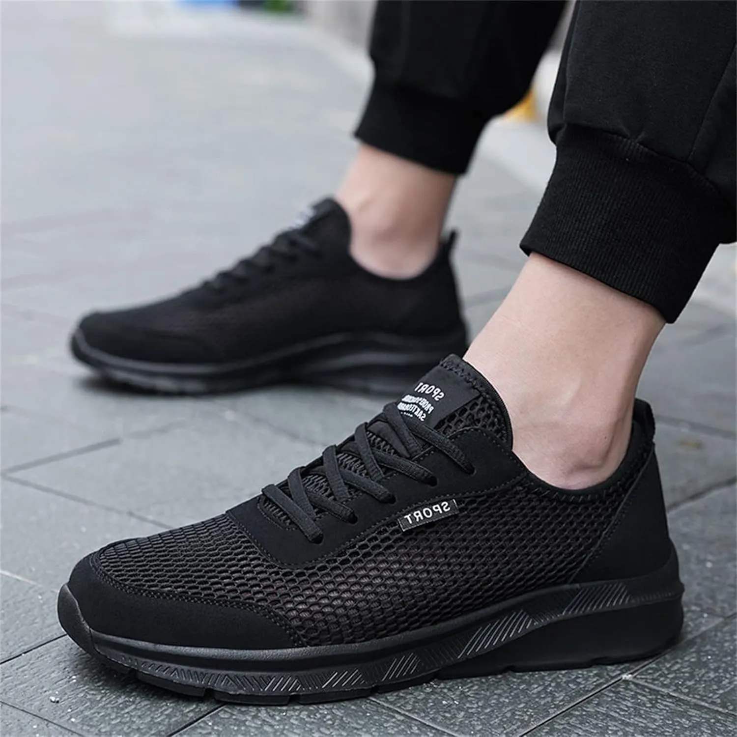 Breathable Dress Sneaker Fashion Summer Men Breathable Mesh Lightweight Comfortable Casual Shoes