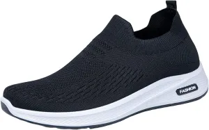 Casual Dress Shoes Men's Mesh Soft Sole Sports Shoes Casual Fitness Solid Color Sports
