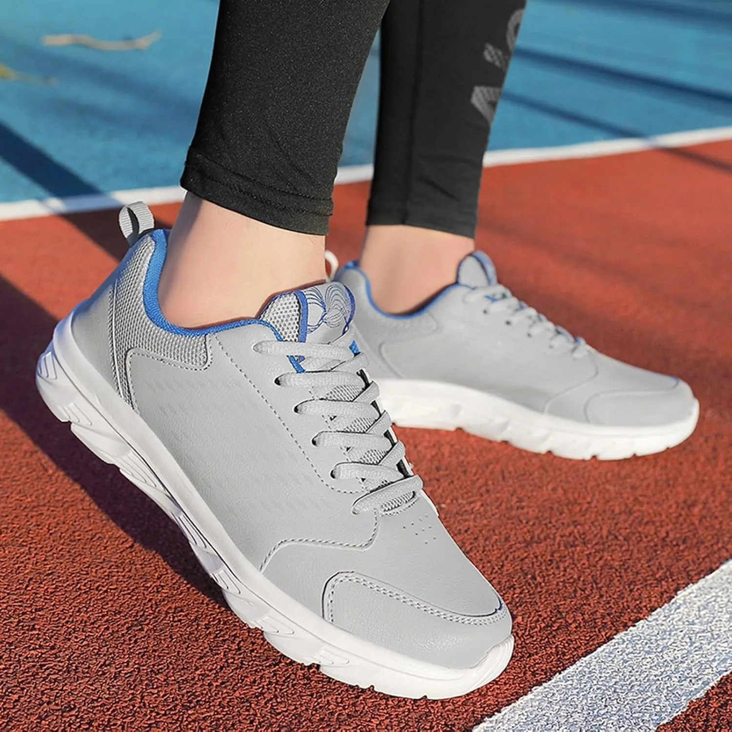 Casual Shoes for Men Spring and Men's Sneakers Flat Soft Bottom Lightweight Lacing Solid Color Comfortable Casual
