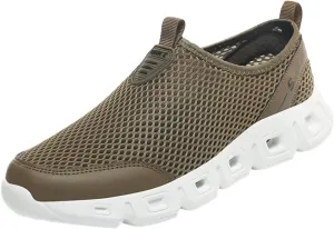 Casual Shoes Lace up Men Shoes Summer Large Size Lightweight Hollow Mesh Outdoor Non Slip Casual Running