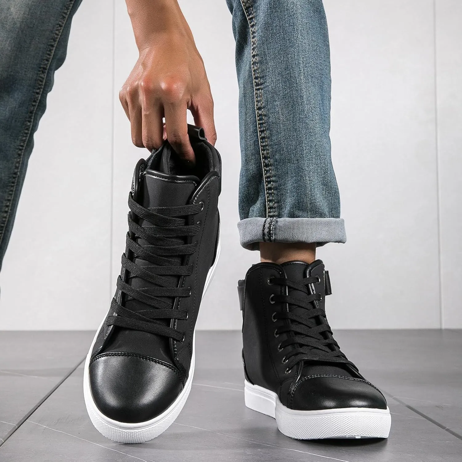 Casual Walking Shoes Mens Shoes Lightweight Casual PU Sneakers Walking for Men