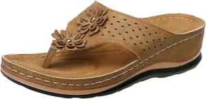 Cathalem Orthopedic Sandals for Women,Womens Sandals with Arch Support Orthotic Sandals Flip Flops