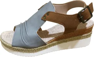 Cathalem Orthopedic Wedge Sandals for Women Summer Dressy 2024 Platform Open Toe Ankle Strap Sandals Comfy Slip on Beach Sandals Outdoor