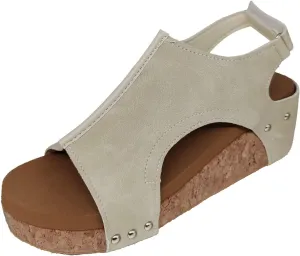 Cathalem Summer Sandals for Women 2024 Buckle Ankle Strap Open Toe Sandals Platform Sandals for Women Dressy Summer
