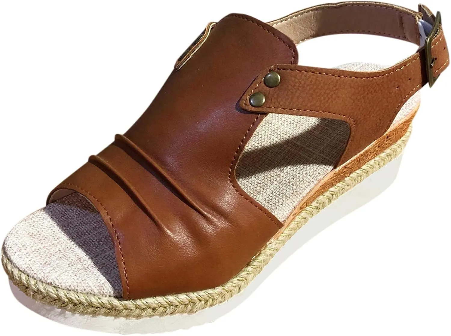 Cathalem Summer Sandals for Women 2024 Comfortable Strappy Platform Sandals Orthopedic Sandals Casual Summer Shoes