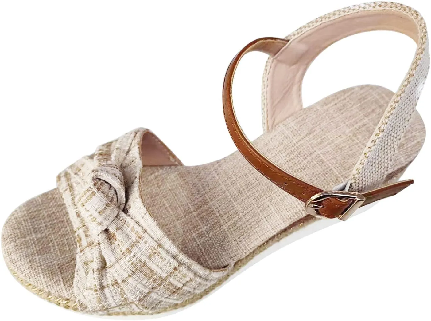 Cathalem Summer Sandals for Women 2024 Open Toe Sandals Walking Slippers with Arch Support Wedge Sandals Summer Dressy