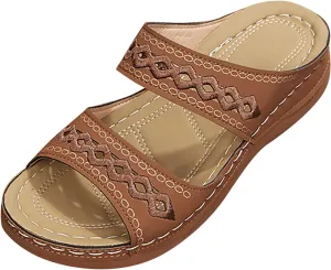 Cathalem Summer Sandals for Women 2024 Orthopedic Sandals Womens Walking Sandals with Arch Support Casual Flip Flops
