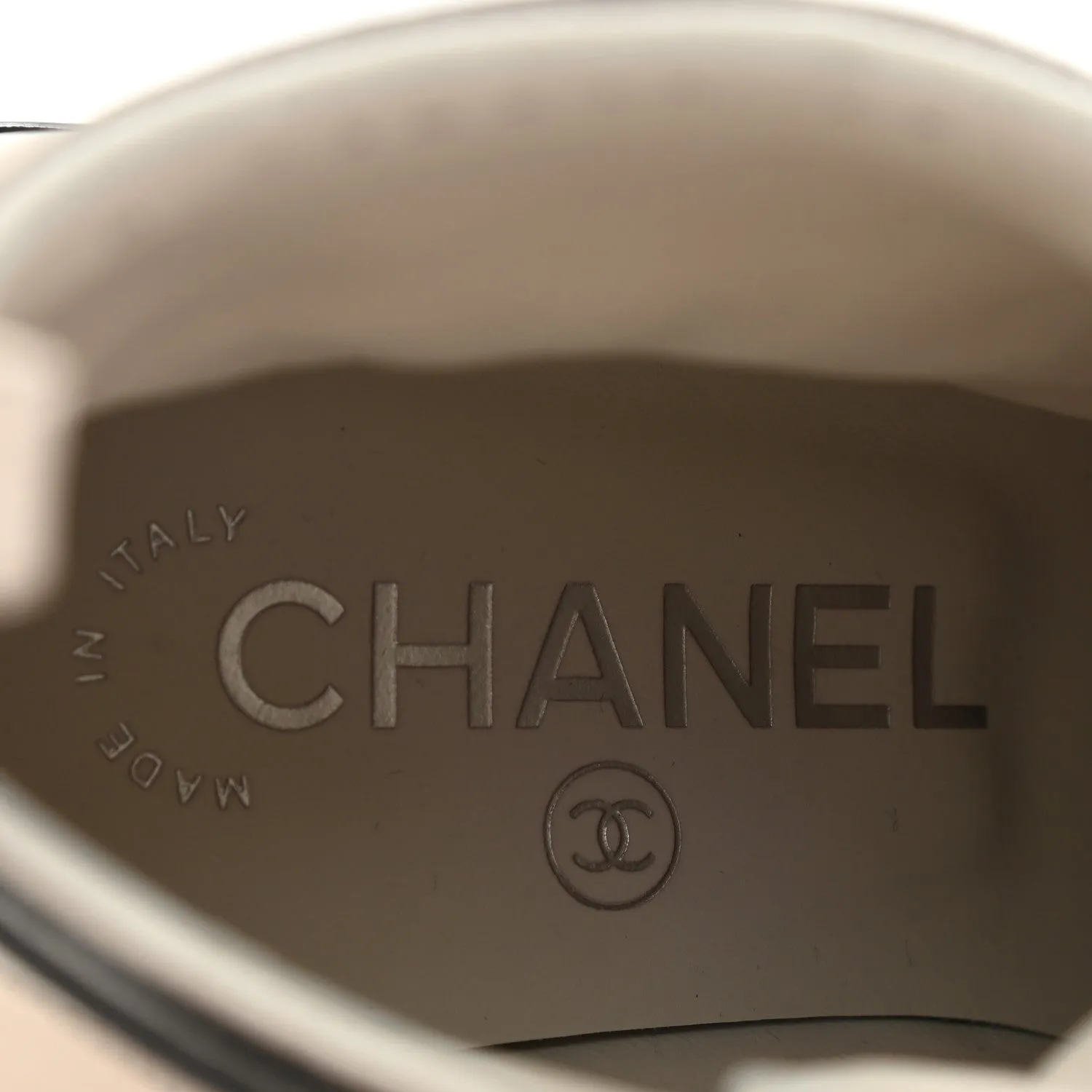 CHANEL PEARLY CALFSKIN QUILTED LACE-UP BOOTS