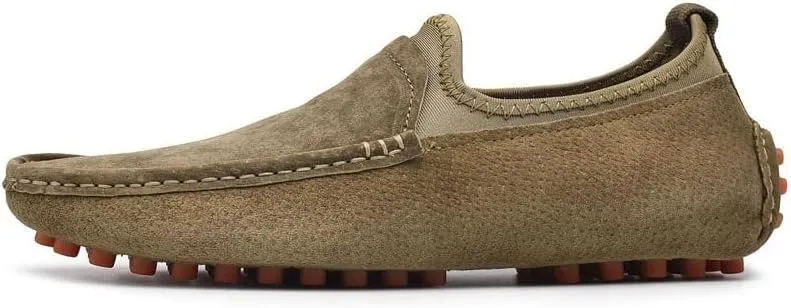 Classic Soft Suede Shoes Men Loafers Slip On Leather Casual Men Shoes Comfort Driving Shoes Men Flats Walking Footwear