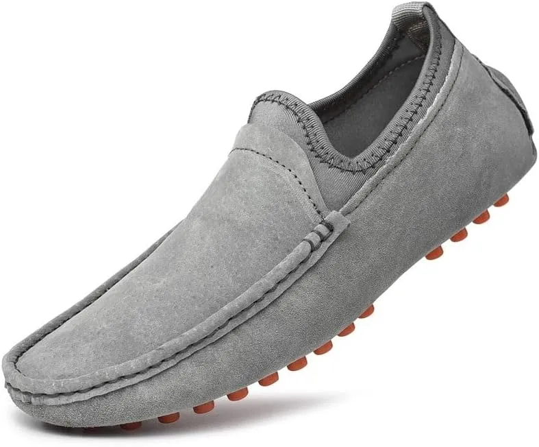 Classic Soft Suede Shoes Men Loafers Slip On Leather Casual Men Shoes Comfort Driving Shoes Men Flats Walking Footwear
