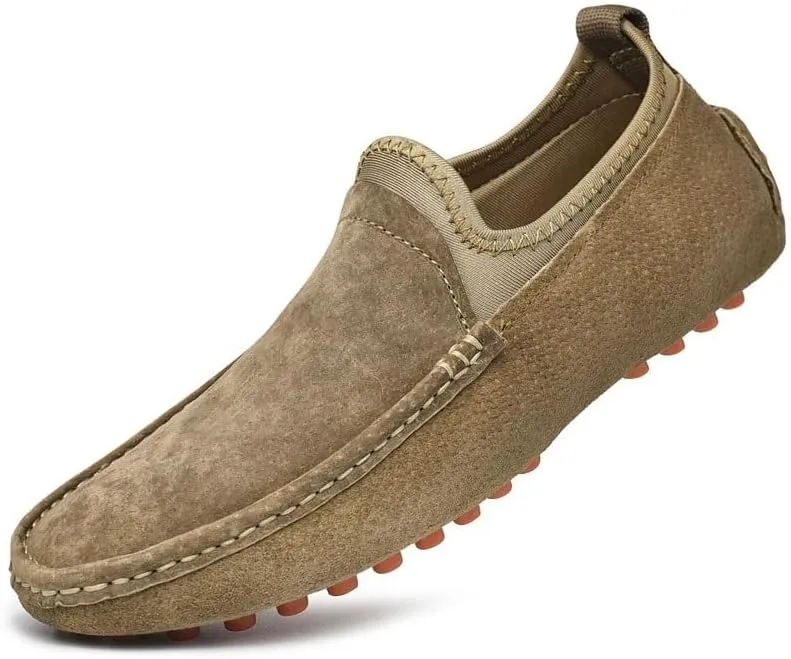 Classic Soft Suede Shoes Men Loafers Slip On Leather Casual Men Shoes Comfort Driving Shoes Men Flats Walking Footwear