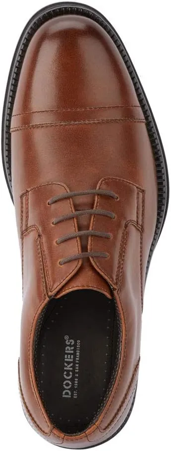 DOCKERS Mens Garfield Dress Cap Toe Oxford Shoe - Wide Widths Available