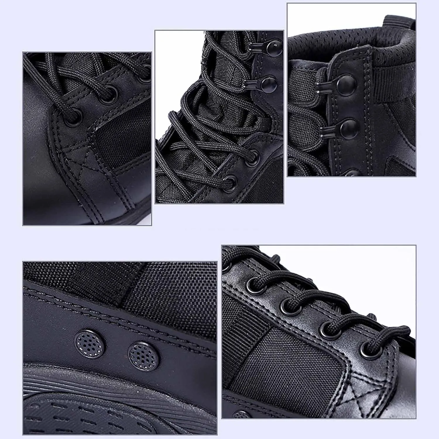 Durable Army Combat Boots, Men's Waterproof Hiking Work Boots Men's military tactical boots Lightweight work boots for men breathable jungle Desert Boots