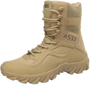 Durable Men's Tactical Hiking Boots - Non-Slip Snow Boots for Winter Outdoor Activities