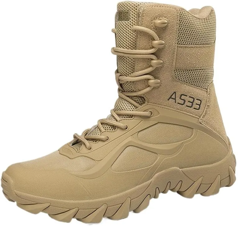 Durable Men's Tactical Hiking Boots - Non-Slip Snow Boots for Winter Outdoor Activities