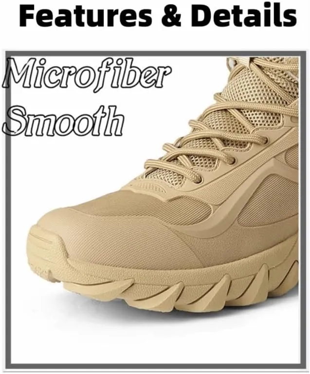 Durable Men's Tactical Hiking Boots - Non-Slip Snow Boots for Winter Outdoor Activities