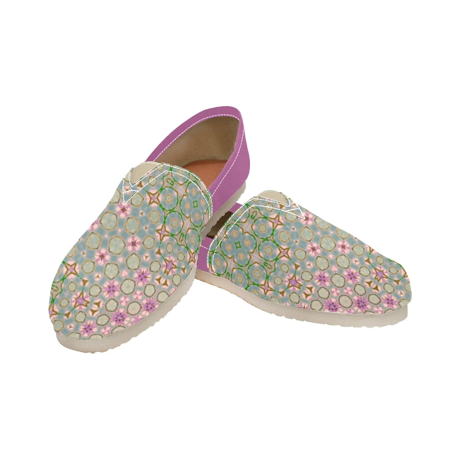 Espadrilles Canvas Purple Coneflowers