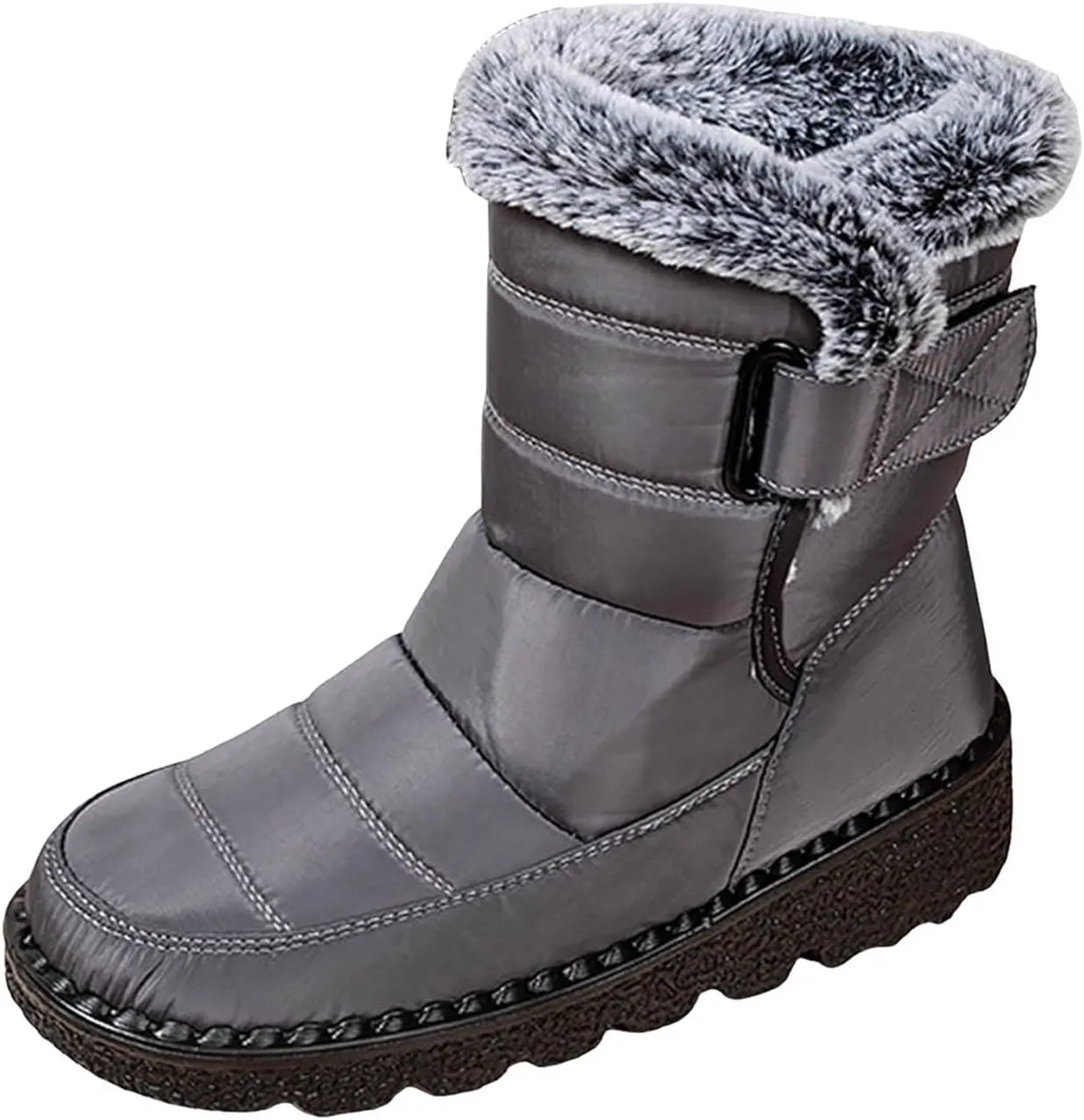 Fashion Couple Men Women Winter Water Proof Flat Hook Loop Keep Warm Snow Boots Men Outdoor Lightweight Hiking