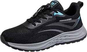 Fashion Sneaker Lace-Up Couple Men's Spring and Summer New Non Slip Walking Fashion Light Shoes Middle and Elderly
