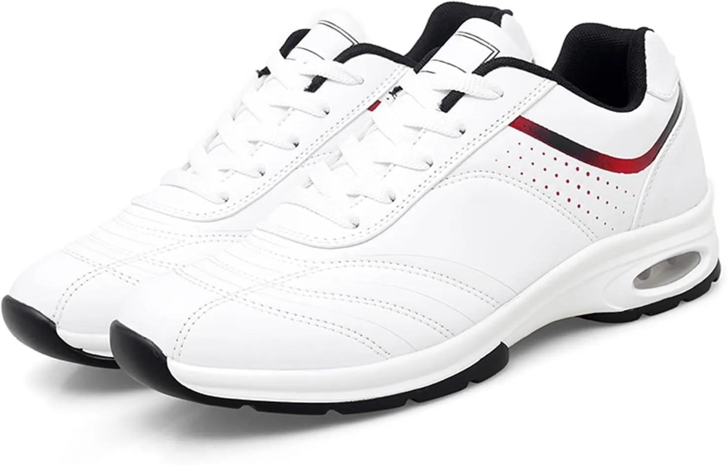 Fashion Sneaker Lace-Up Men Casual Simple Leather Travel Running Plus Size Sneakers Casual Shoes