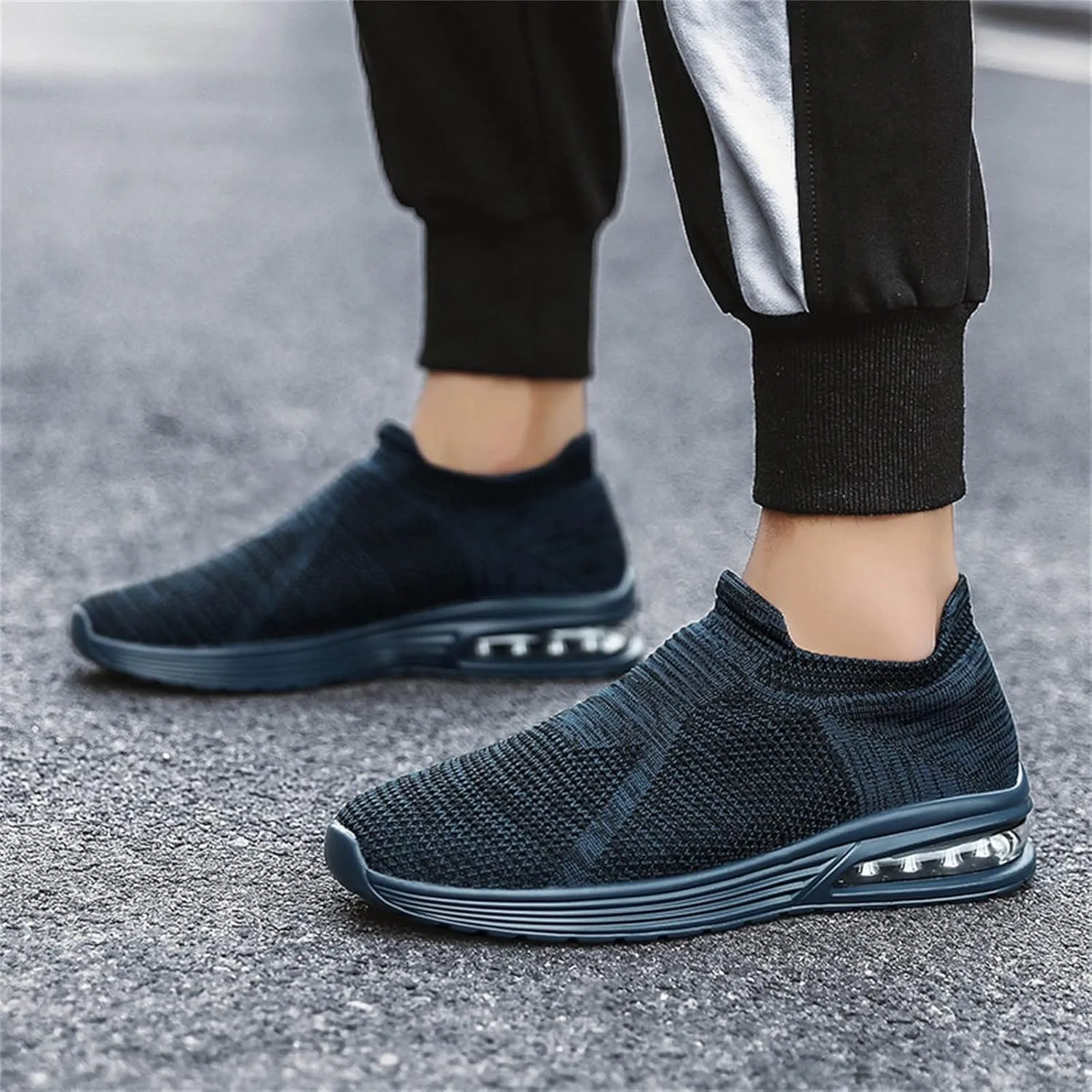 Fashion Sneakers Casual Shoe for Men Fashion Summer Men Mesh Breathable Comfortable Air Cushion Sole Casual Slip On