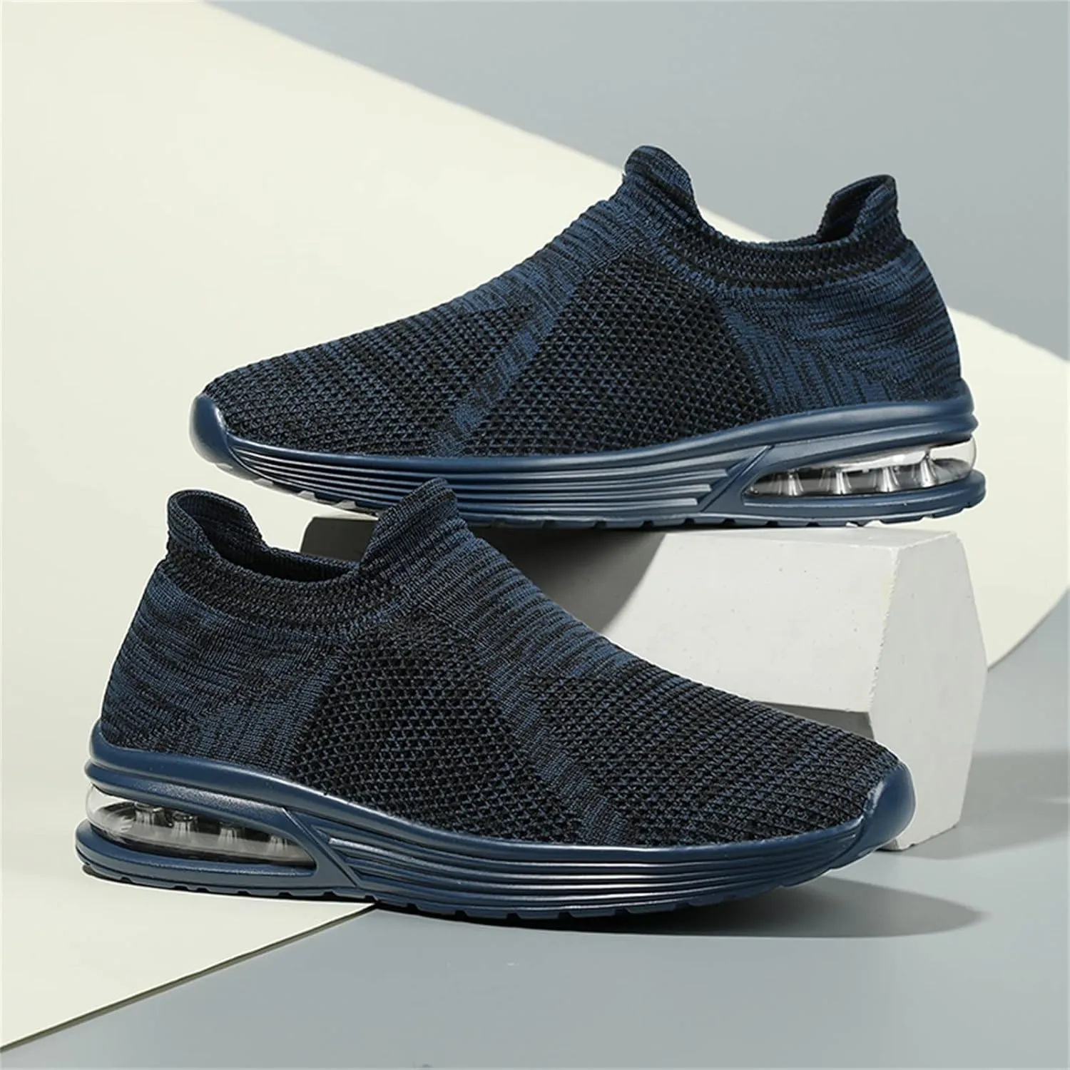 Fashion Sneakers Casual Shoe for Men Fashion Summer Men Mesh Breathable Comfortable Air Cushion Sole Casual Slip On