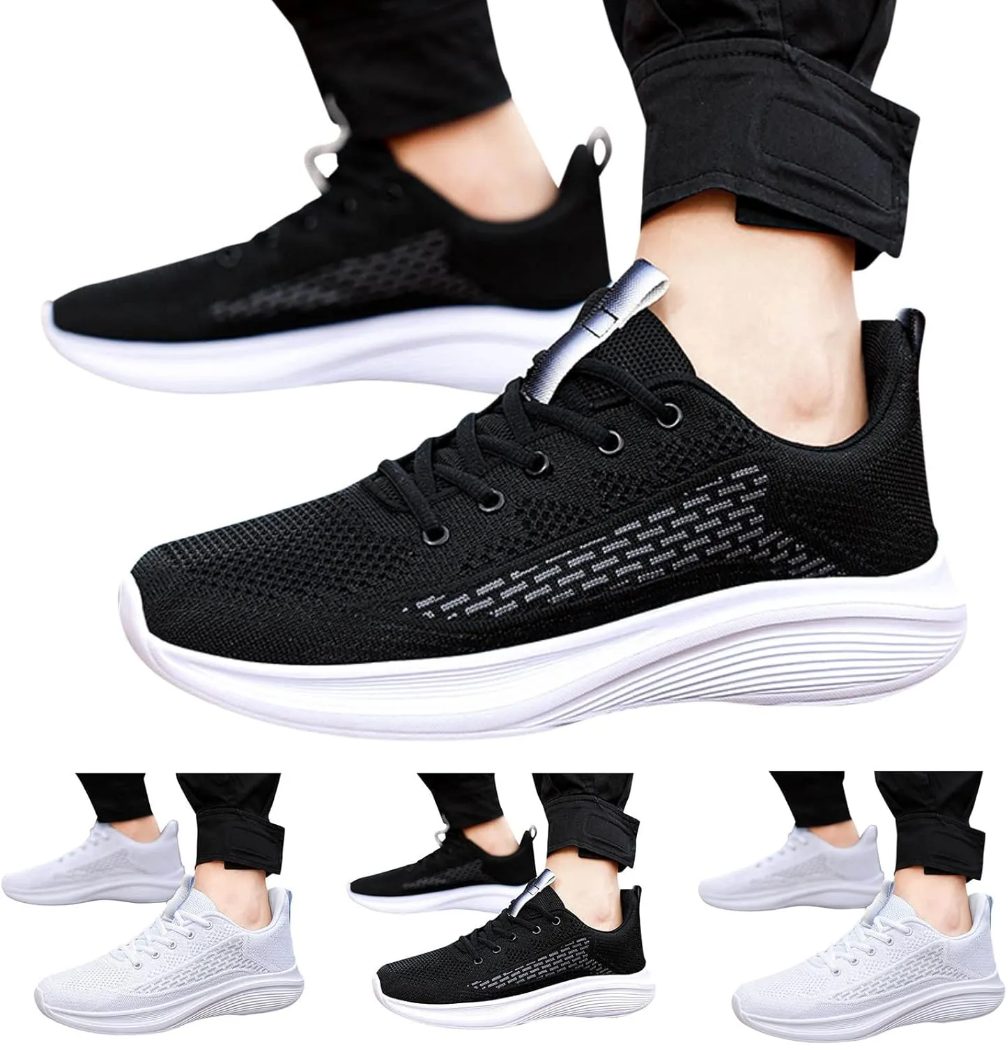 Fashion Sneakers Comfortable Men Sneakers Fashion Summer New Pattern Mesh Breathable Comfortable Non Slip Lace Up