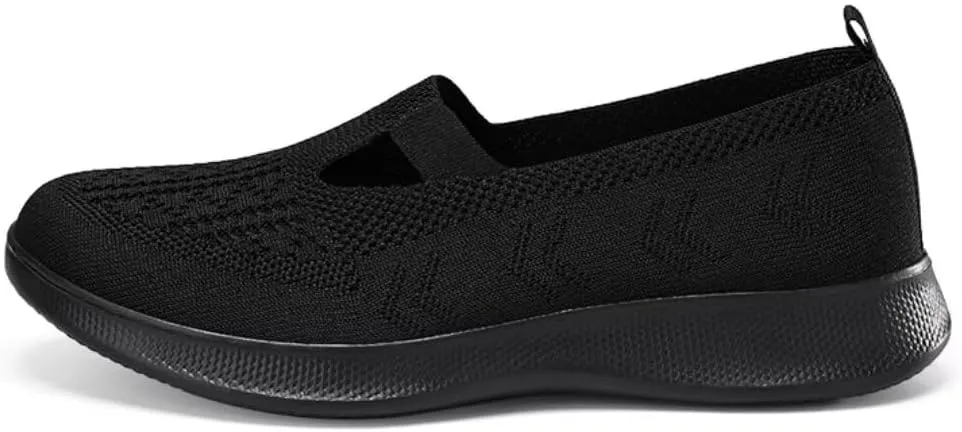 FusionFolio Summer Breathable Nonslip Soft Sole Elderly Shoes Women's, Casual Orthopedic Walking Flats for MiddleAged and Seniors