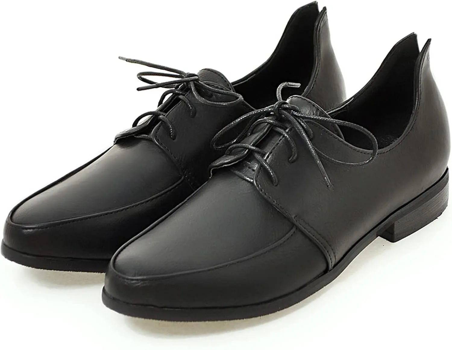 Gicoiz Office Oxfords Womens Lace Up Classic Low Heel Brogue Pumps