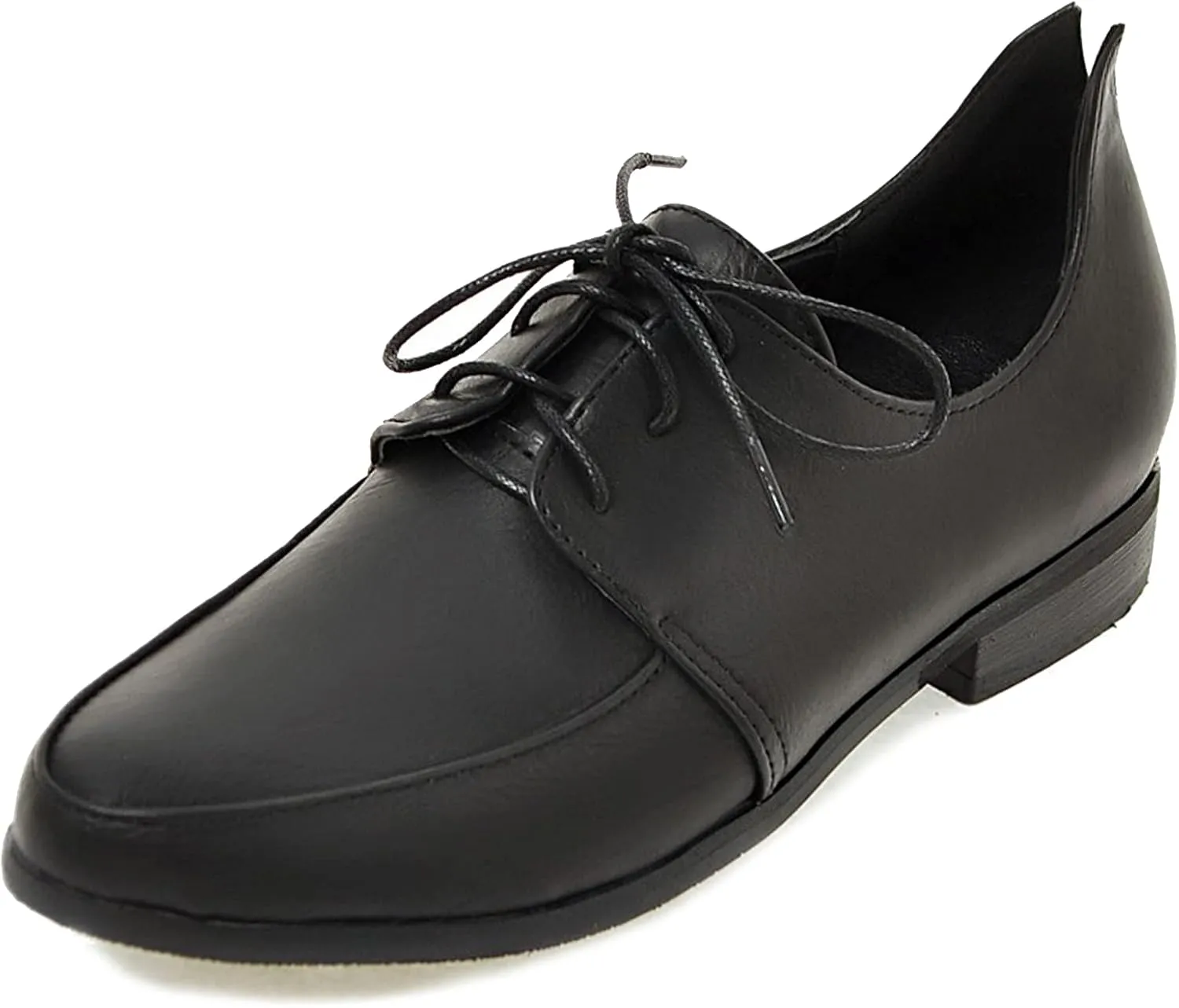 Gicoiz Office Oxfords Womens Lace Up Classic Low Heel Brogue Pumps