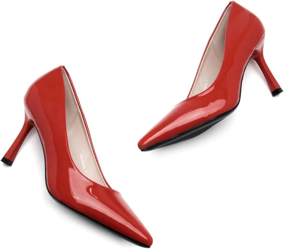 Herstyle Women's 3 Inch Stiletto Pumps ?C Comfortable Classic Pointed Closed Toe High Heels for Women, Fashionable Dressy Elegant Work Office Wedding Shoes